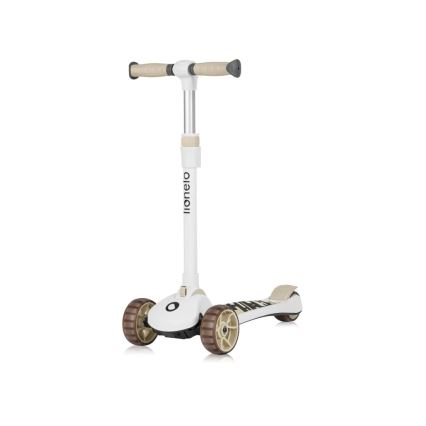 Lionelo - Børnescooter 2-i-1 FRANKY hvid/beige