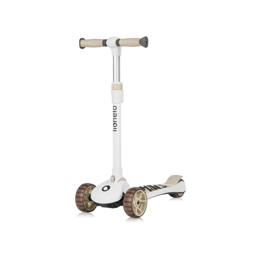 Lionelo - Børnescooter 2-i-1 FRANKY hvid/beige
