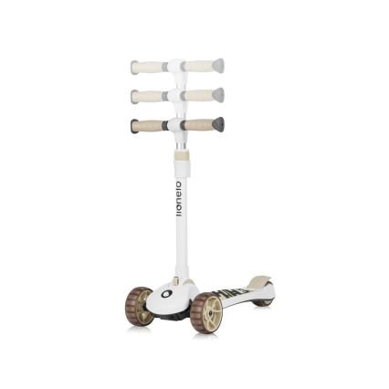 Lionelo - Børnescooter 2-i-1 FRANKY hvid/beige