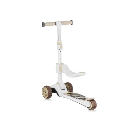 Lionelo - Børnescooter 2-i-1 FRANKY hvid/beige