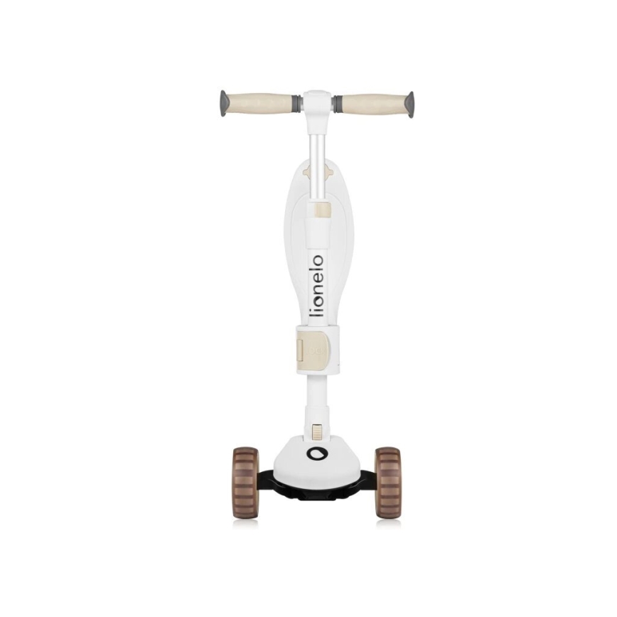Lionelo - Børnescooter 2-i-1 FRANKY hvid/beige