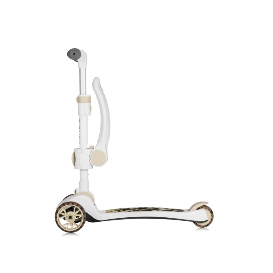 Lionelo - Børnescooter 2-i-1 FRANKY hvid/beige