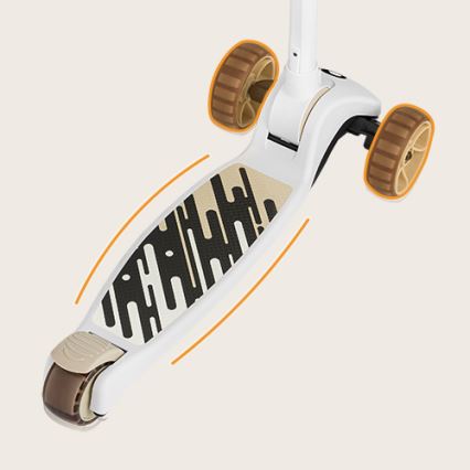 Lionelo - Børnescooter 2-i-1 FRANKY hvid/beige
