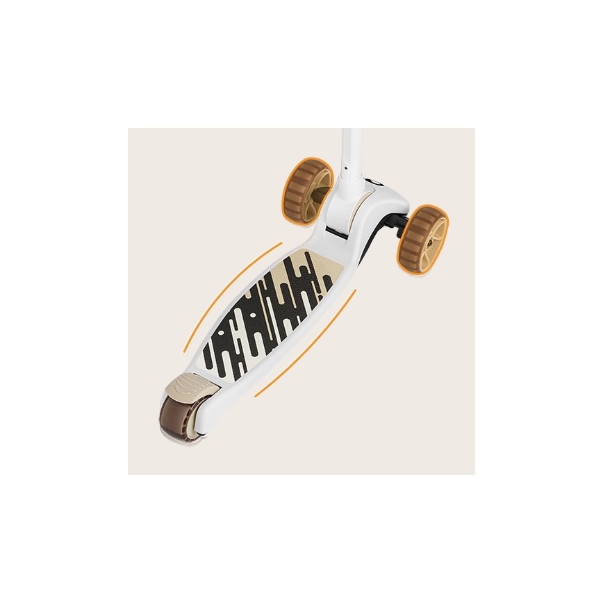 Lionelo - Børnescooter 2-i-1 FRANKY hvid/beige