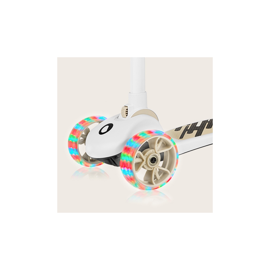 Lionelo - Børnescooter 2-i-1 FRANKY hvid/beige