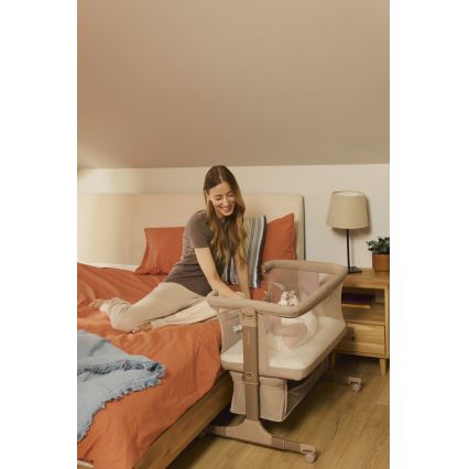 Lionelo - Børneseng 3-i-1 JODIE Beige Taupe