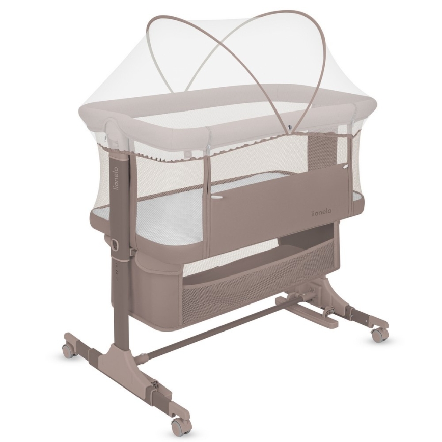 Lionelo - Børneseng 3-i-1 JODIE Beige Taupe
