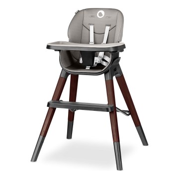 Lionelo - Børnespisestol 2-i-1 MONA Sort Onyx