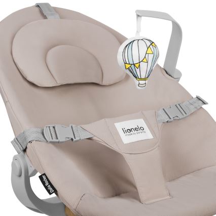 Lionelo - Børnespisestol 4-i-1 DALIA SET Grey Stone Natural