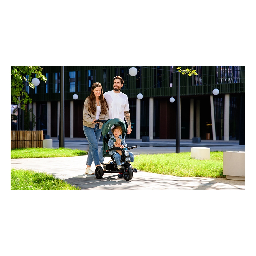 Lionelo - Børnetrehjul HAARI grøn/sort