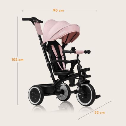 Lionelo - Børnetrehjuler BERRY Pink Rose