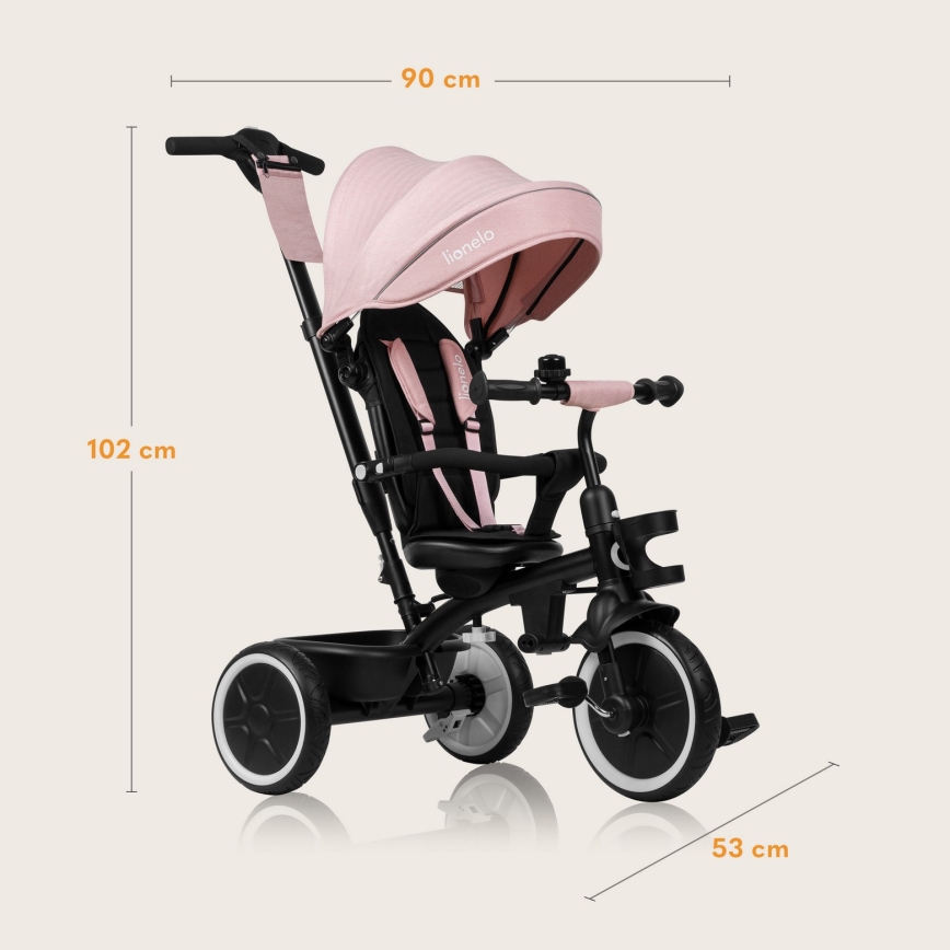 Lionelo - Børnetrehjuler BERRY Pink Rose