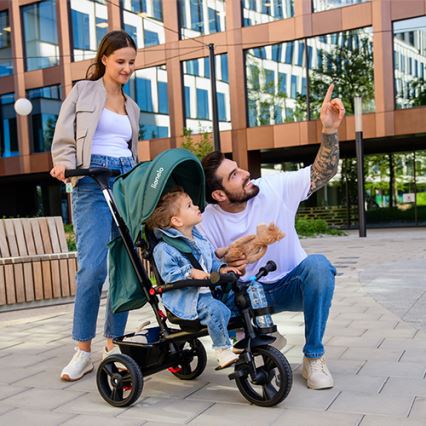 Lionelo - Børnetricycle HAARI grøn/sort