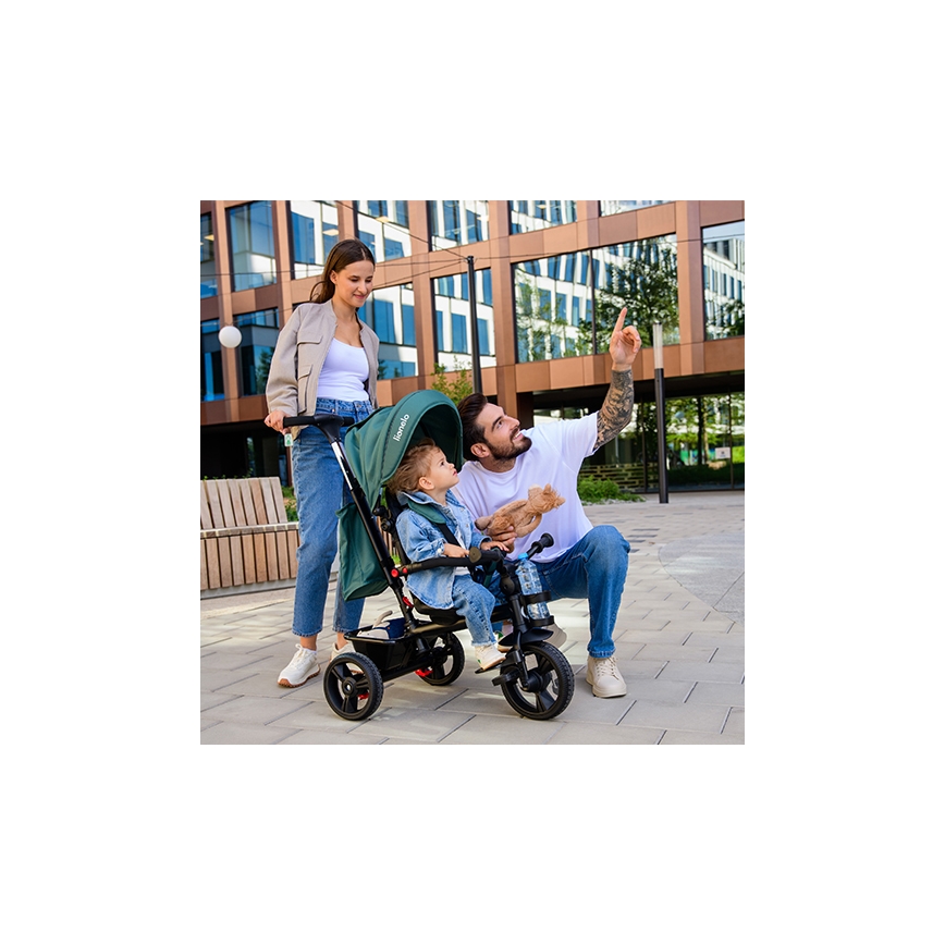 Lionelo - Børnetricycle HAARI grøn/sort