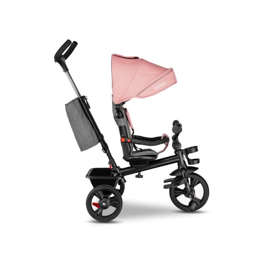 Lionelo - Børnetrehjulssykkel HAARI pink/grå