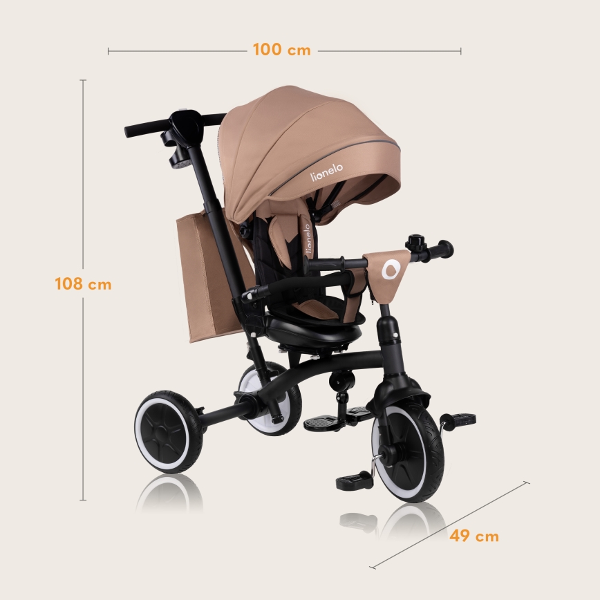 Lionelo - Børnetriport TRIS PLUS Beige Sand