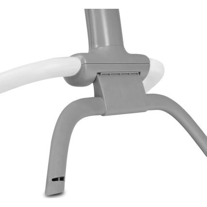 Lionelo - Børnevibrerende vippestol med melodi PASCAL 2xAA grå/turkis