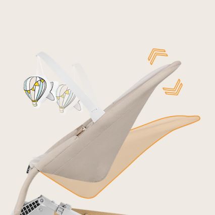 Lionelo - Børnevippestol LILAC, beige