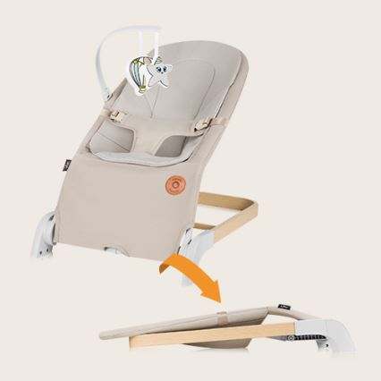 Lionelo - Børnevippestol LILAC, beige