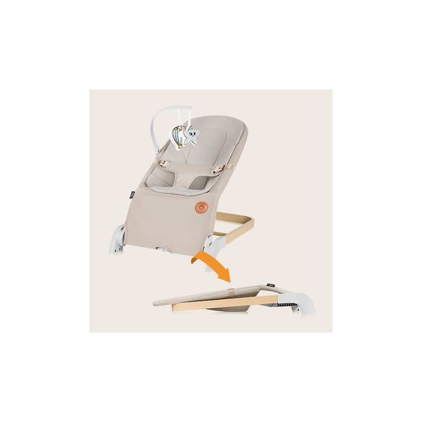 Lionelo - Børnevippestol LILAC, beige