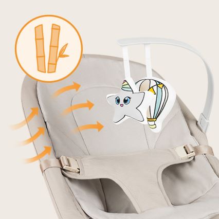 Lionelo - Børnevippestol LILAC, beige