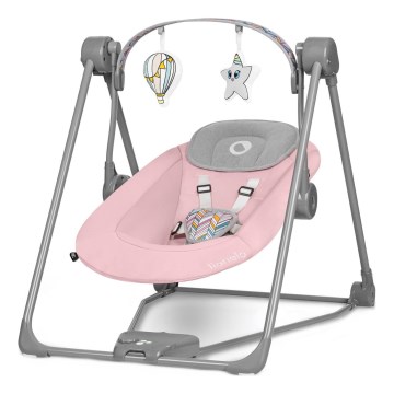 Lionelo - Børnevippestol OTTO 4xLR14 Babyrosa