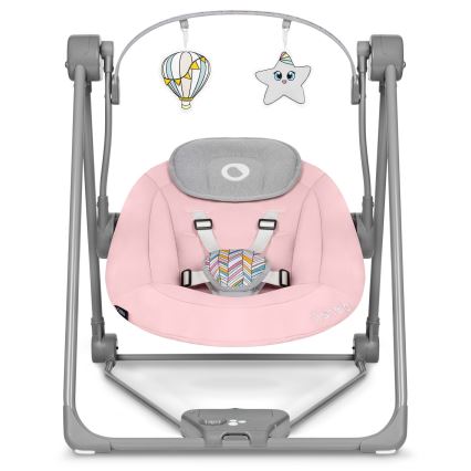 Lionelo - Børnevippestol OTTO 4xLR14 Babyrosa