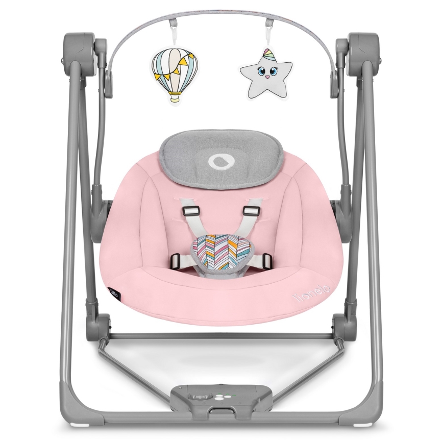 Lionelo - Børnevippestol OTTO 4xLR14 Babyrosa