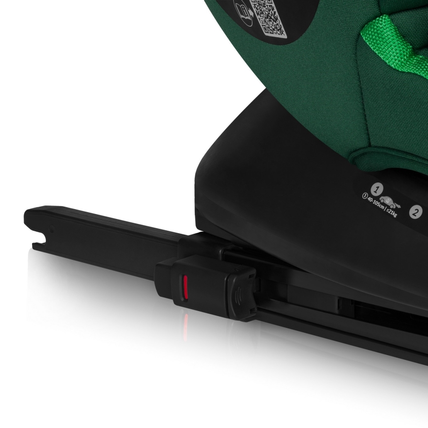 Lionelo - Drejbar autostol med base BASTIAAN i-Size 40-150 cm Grøn Skov