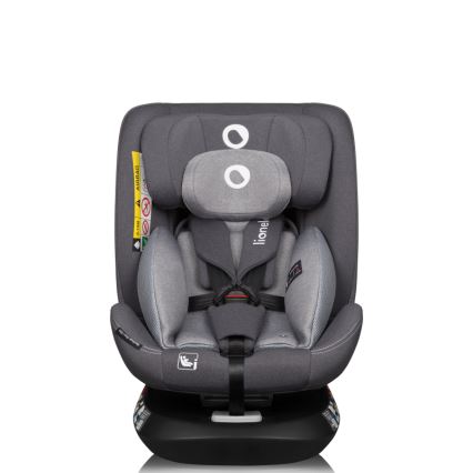 Lionelo - Drejbar autostol med base BASTIAAN ONE i-Size 40-150 cm Grey Stone