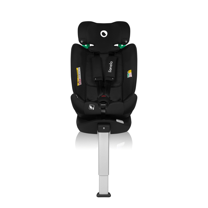 Lionelo - Drejbar autostol med base BRAAM AIR i-Size 40-150 cm Sort Carbon