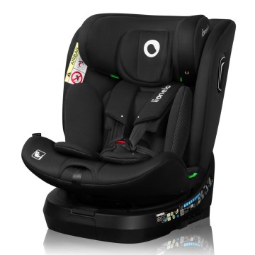 Lionelo - Drejbar autostol med base BRAVE i-Size 40-150 cm Black Carbon