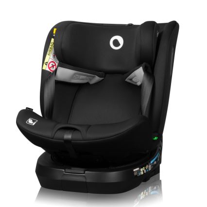 Lionelo - Drejbar autostol med base BRAVE i-Size 40-150 cm Black Carbon