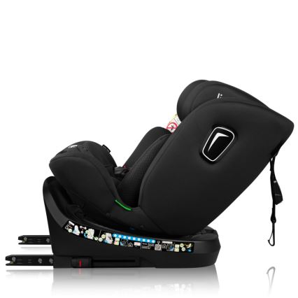 Lionelo - Drejbar autostol med base BRAVE i-Size 40-150 cm Black Carbon