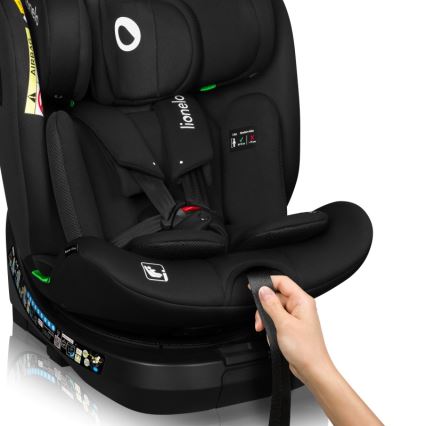 Lionelo - Drejbar autostol med base BRAVE i-Size 40-150 cm Black Carbon
