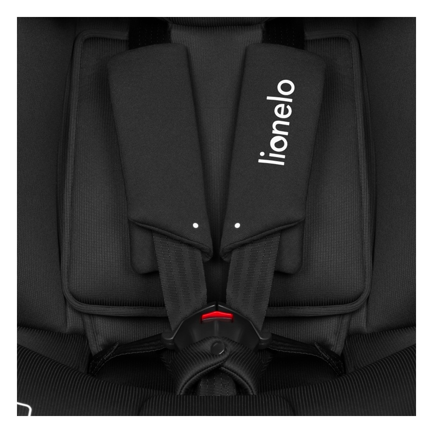 Lionelo - Drejbar autostol med base BRAVE i-Size 40-150 cm Black Carbon