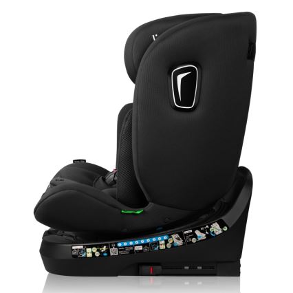 Lionelo - Drejbar autostol med base BRAVE i-Size 40-150 cm Black Carbon