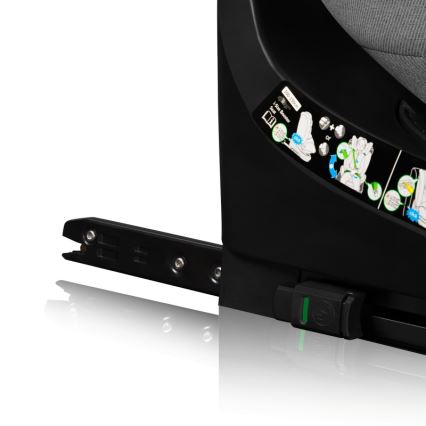 Lionelo - Drejbar autostol med base BRAVE i-Size 40-150 cm Grå sten