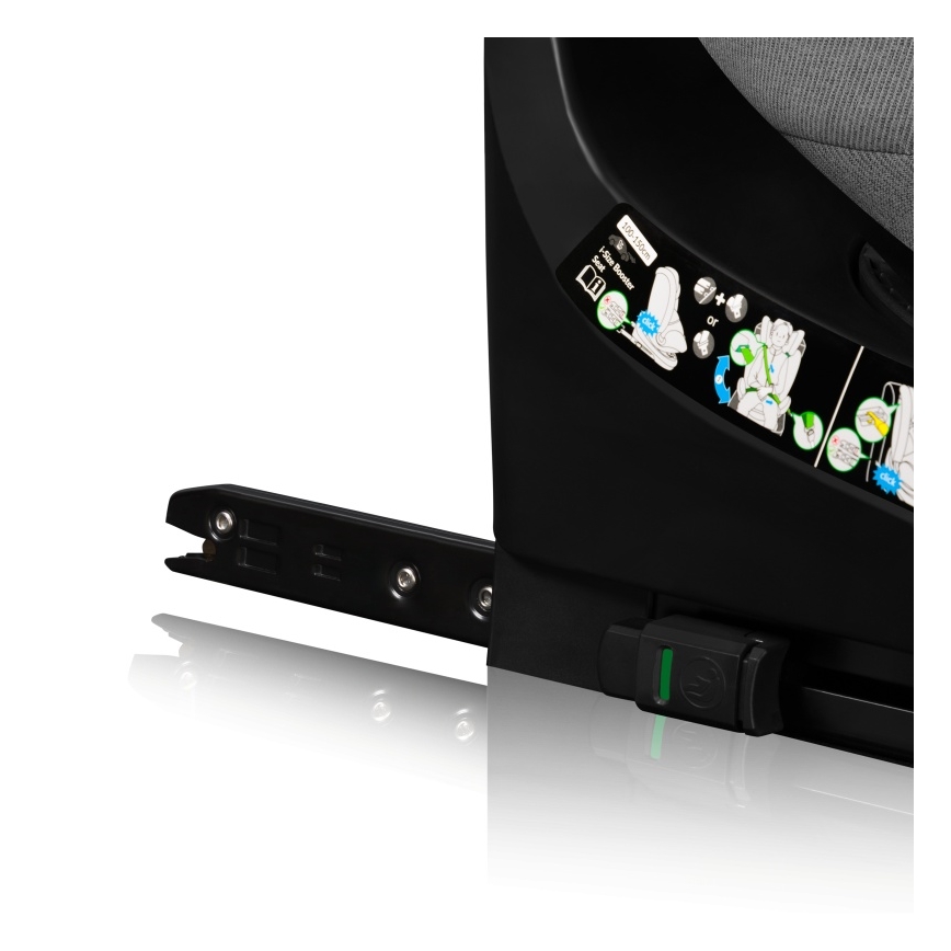 Lionelo - Drejbar autostol med base BRAVE i-Size 40-150 cm Grå sten