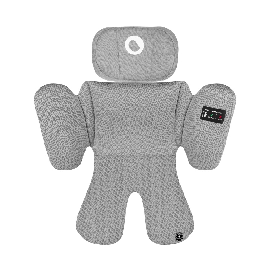 Lionelo - Drejbar autostol med base BRAVE i-Size 40-150 cm Grå sten