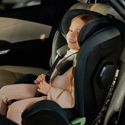 Lionelo - Drejbar autostol med base HARPER i-Size 76-150 cm Black Carbon