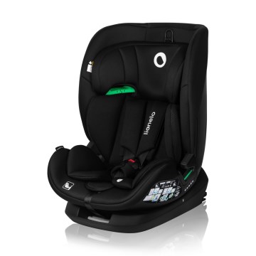 Lionelo - Drejbar autostol med base LAVENDER i-Size 76-150 cm Black Carbon