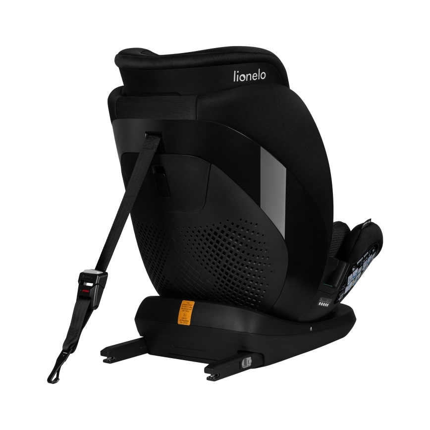 Lionelo - Drejbar autostol med base LAVENDER i-Size 76-150 cm Black Carbon
