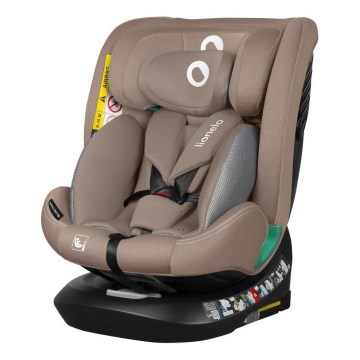 Lionelo - Drejelig autostol med base BASTIAAN ONE i-Size 40-150 cm Beige Sand