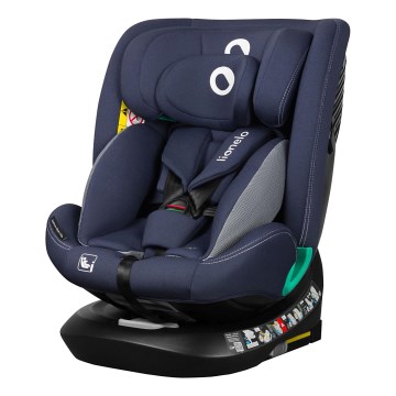 Lionelo - Drejelig autostol med base BASTIAAN ONE i-Size 40-150 cm Blue Navy