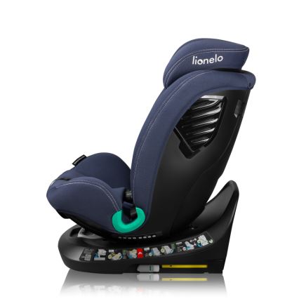 Lionelo - Drejelig autostol med base BASTIAAN ONE i-Size 40-150 cm Blue Navy