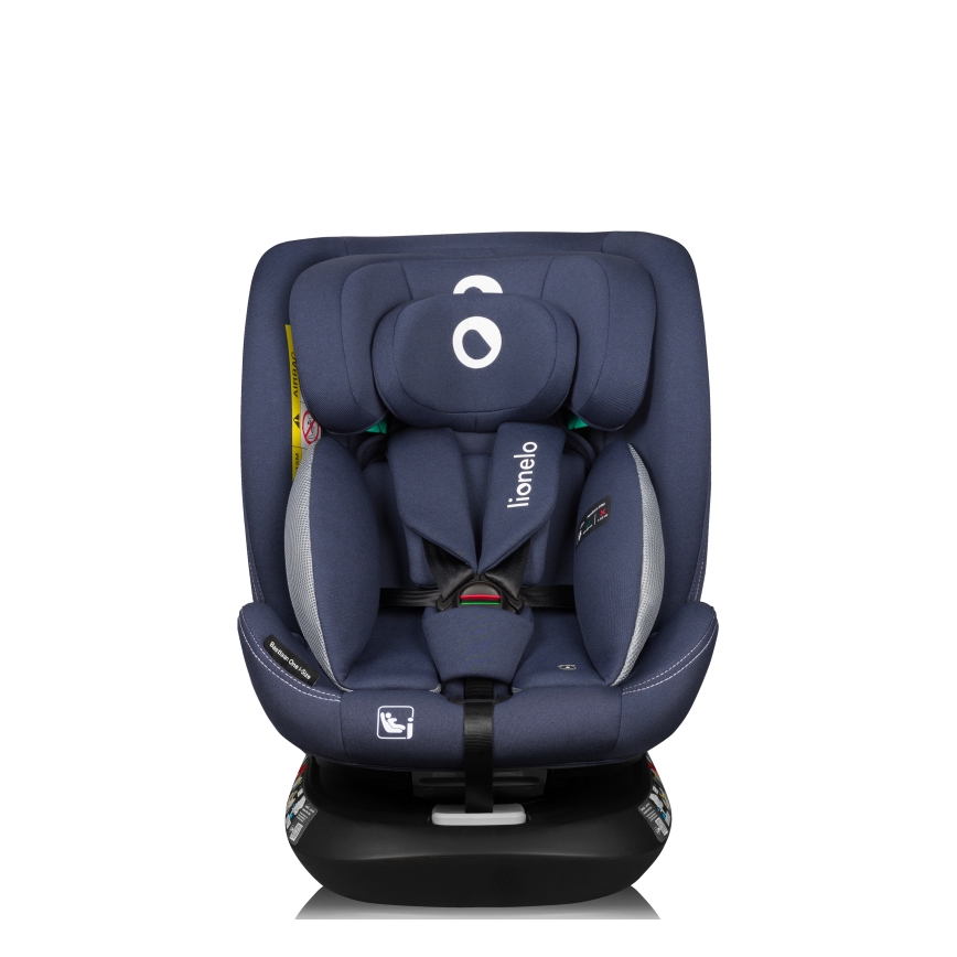 Lionelo - Drejelig autostol med base BASTIAAN ONE i-Size 40-150 cm Blue Navy