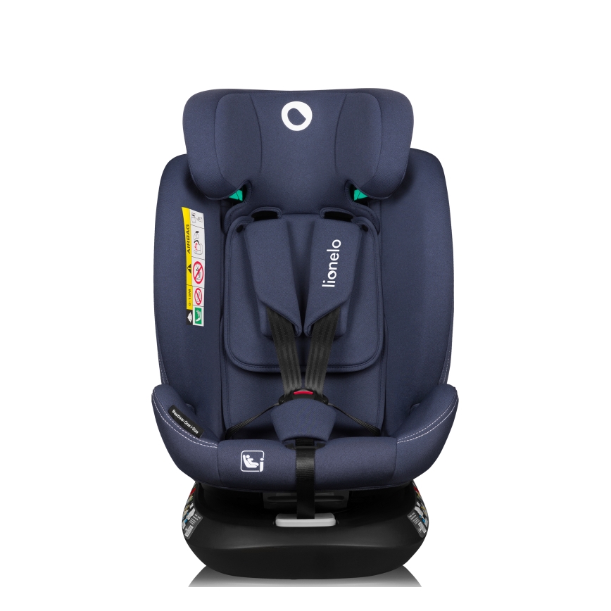 Lionelo - Drejelig autostol med base BASTIAAN ONE i-Size 40-150 cm Blue Navy
