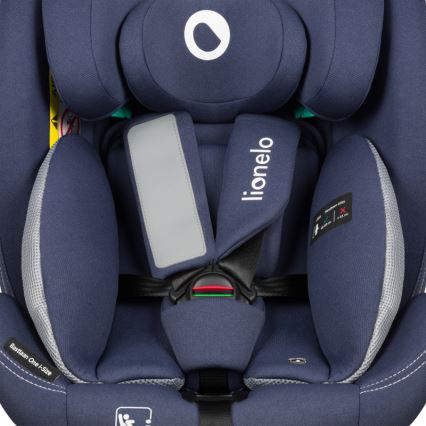 Lionelo - Drejelig autostol med base BASTIAAN ONE i-Size 40-150 cm Blue Navy
