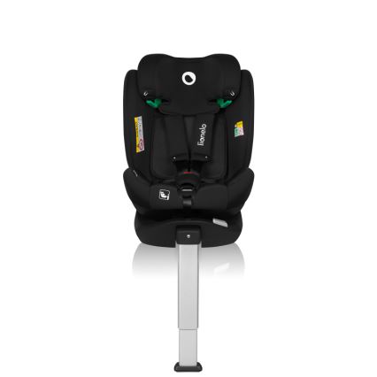 Lionelo - Autostol med drejbar base BRAAM AIR i-Size 40-150 cm Black Carbon